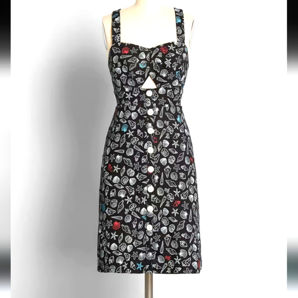 ModCloth Seashell And Starfish Dress Size 0